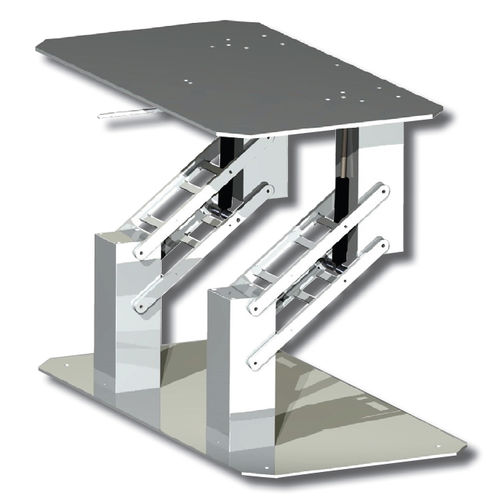 Pie de mesa telescópico - DOUBLE QUADRATICA - Metalstyle Srl - ajustable / de aluminio