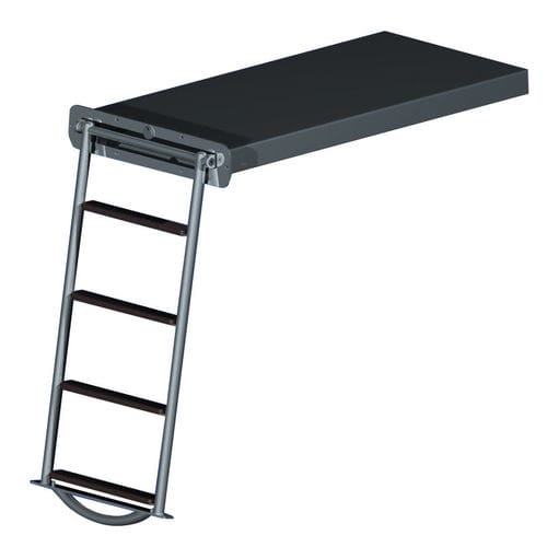 Escalera para barco - BALEARIA - Metalstyle Srl - abatible / de baño / para plataforma