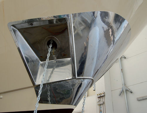Placa de protección de proa de barco (de acero inoxidable) - MUSONI - Metalstyle Srl