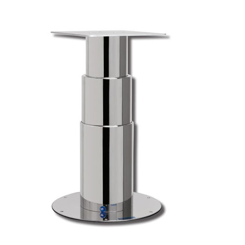 Pie de mesa eléctrico - LEM E - Metalstyle Srl - telescópico / de acero inoxidable