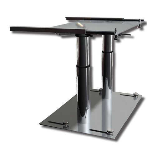 Pie de mesa telescópico - SQUARE TWIN - Metalstyle Srl - deslizante / de aluminio / de acero inoxidable