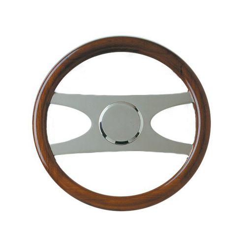 Volante para barco de motor de teca - UTOPIA - Metalstyle Srl - de acero inoxidable / de diseño