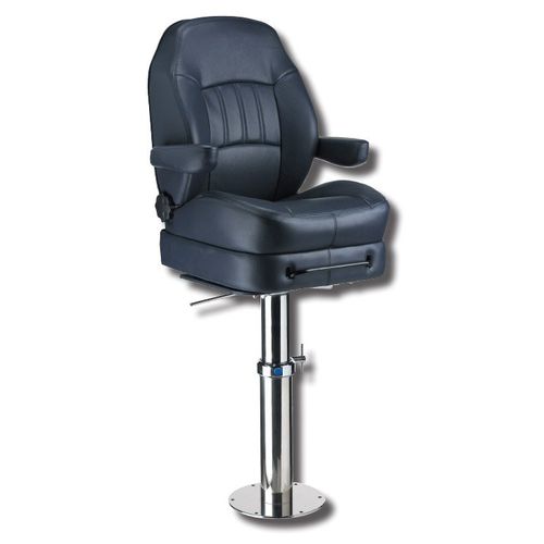 Asiento piloto - PALMA - Metalstyle Srl - para barco / con reposabrazos / deslizante