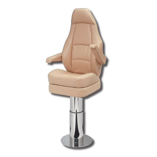 Asiento piloto - TUAREG - Metalstyle Srl - para barco / con reposabrazos / respaldo alto
