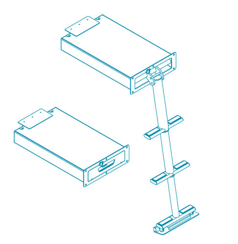 Escalera para barco - 01.0749 - TR INOX - abatible / telescópica / para buceo