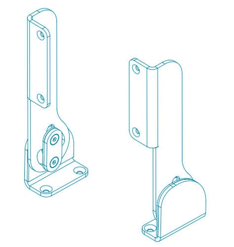 Bisagra para barco - 01.0807 - TR INOX - de posicionamiento / de acero inoxidable pulido