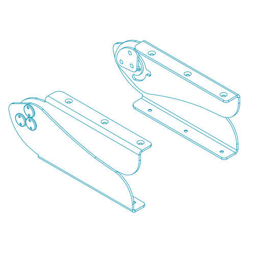 Bisagra para barco - 01.0809 - TR INOX - de posicionamiento / de acero inoxidable pulido
