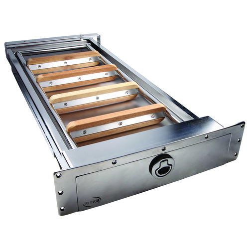 Escalera para barco - 01.071 series - TR INOX - abatible / de baño / para plataforma