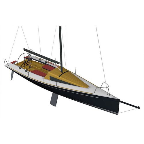 Velero daysailer - Gran Leggero  - CHANTIER DES ILEAUX - con center cockpit / de madera / con bauprés