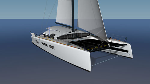 Yate de vela catamarán - ORC 52.2 - MARSAUDON COMPOSITES - PATTON  - de crucero / con 4 camarotes / con popa abierta