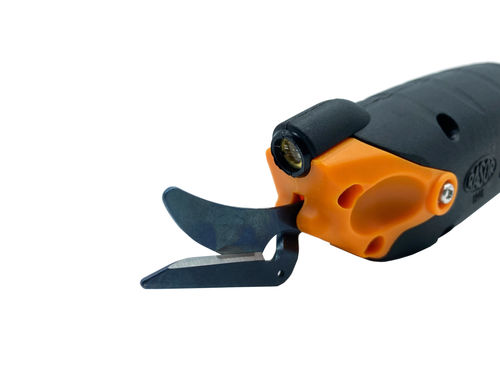 Cortadora cizalla - RS1 - Rasor Elettromeccanica - alimentada por batería / textil / cuero