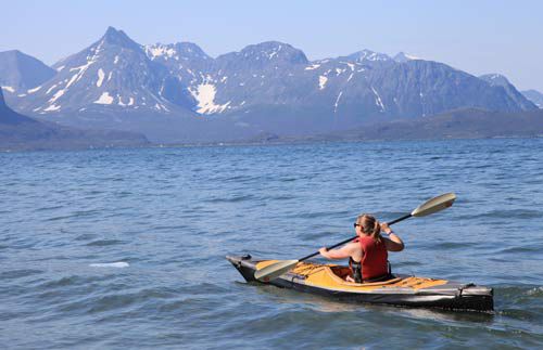 Kayak plegable - PUFFIN SACO - Pakboats/ScanSport, Inc. - de pesca / para adulto / para 2 personas