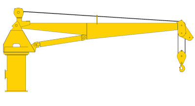 Grúa para buque - DT SERIES - Allied Marine Crane - para carga pesada / de mástil