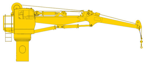 Grúa para buque - K SERIES - Allied Marine Crane - de cubierta / articulada / con compensación activa