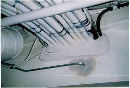 Espuma de expansión - "NAVYCROSS" PLUGGING SYSTEM - Marinoni spa - de revestimiento / ignífuga / para cables y tubos