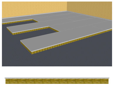 Panel para aislamiento acústico - CLASS A60  - PANELFA S.L.U - para suelo de buque / de lana / de acero inoxidable