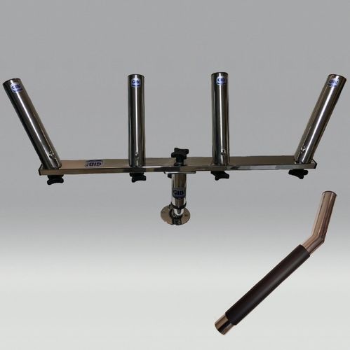 Portacañas para barco - 174/SR - GIBI Marine - orientable / múltiple / de acero inoxidable