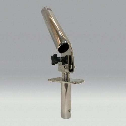 Portacañas para barco - 131G/COMBAT - GIBI Marine - orientable / empotrado / de acero inoxidable