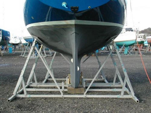 Pie de puesta en dique para velero - CRAFT-T - Tennamast - fijo / de acero galvanizado