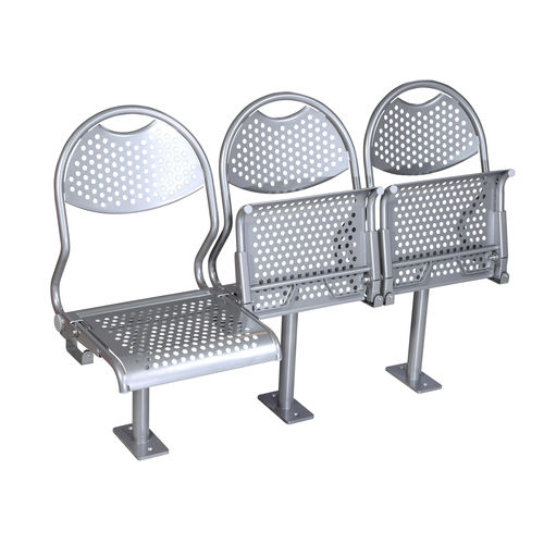 Asiento para buque de pasajeros - PARO KL - Gerpol Sitzsysteme GmbH - abatible / de acero inoxidable