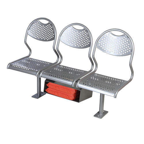 Asiento para buque de pasajeros - Paro ST - Gerpol Sitzsysteme GmbH - para 3 personas / de acero inoxidable