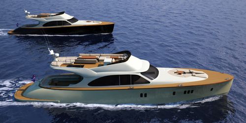 Yate a motor de crucero - LEGEND 72 FLY - Seven Seas Yachts - con fly / de desplazamiento