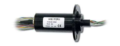 Racor giratorio eléctrico - H24 - Moog Components Group - híbrido / submarino / de fibra óptica