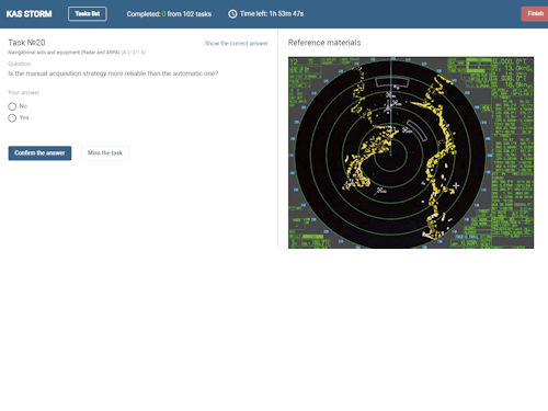 Software de pruebas de nivel - KAS Navigator - STORM SIM - de navegación / para buque