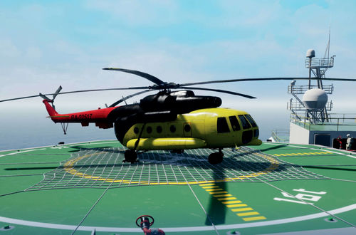 Simulador de realidad virtual de helipuerto - Helideck VR - STORM SIM
