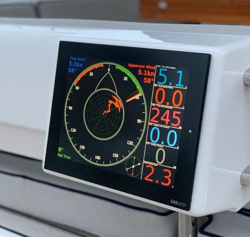 Instrumento multifuncional anemómetros - ELEMENT 10 - Sailmon GmbH  - para velero / de color / fijo
