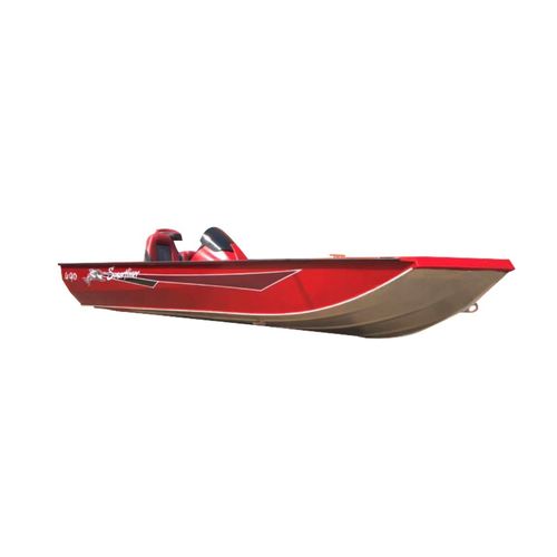 Bass boat fueraborda - 490 - SMARTLINER - con consola lateral / open / de pesca deportiva