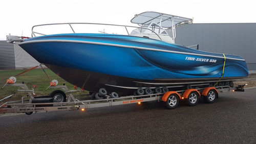 Barco open fueraborda - 930 Offshore - Tinn-Silver aluminium boats - bimotor / con consola central / offshore