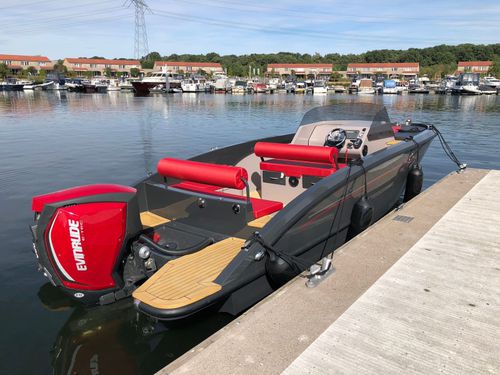 Barco open fueraborda - 850 Azur - Tinn-Silver aluminium boats - con consola central / offshore / 8 personas máx.