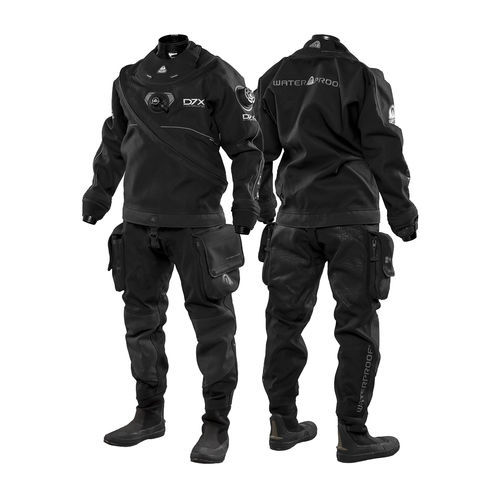Traje seco de buceo - D7X - Waterproof Diving GmbH  - de una pieza / de manga larga / body