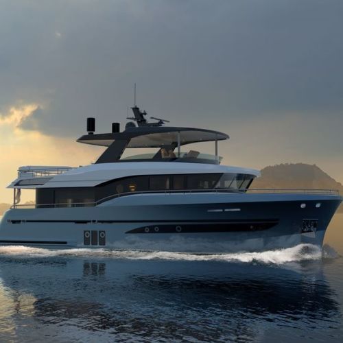 Yate a motor de crucero oceánico - 22 M - Steeler Yachts - explorer / con fly / con 3 camarotes