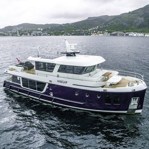 Yate a motor de crucero - HAVGAP - Steeler Yachts - clásico / con caseta de timón / eléctrico
