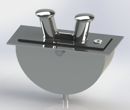 Bita de amarre para yate - krommen stainless steel yacht accessories - para barco / doble
