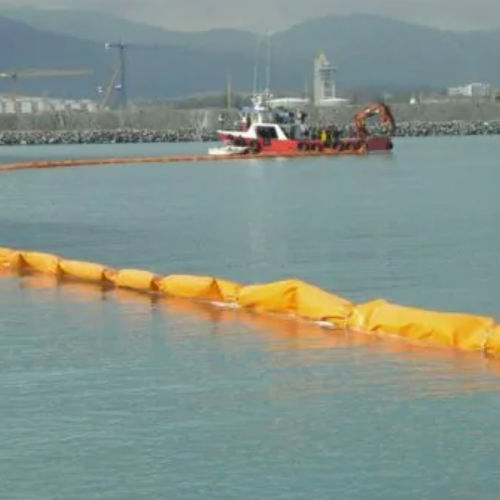 Barrera cortina de turbidez - GRINTEC  - SORBCONTROL - de contención / flotante / para aguas tranquilas