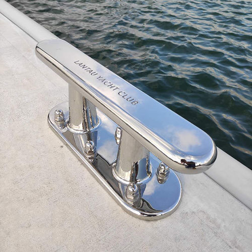 Bita de amarre para pantalán - SSCL-10T Super3 - Goodocks Marine (Hong Kong) Co., Ltd. - plana / doble / de acero inoxidable