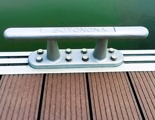 Bita de amarre para pantalán - ALCL-3T01 - Goodocks Marine (Hong Kong) Co., Ltd. - plana / doble / de aluminio
