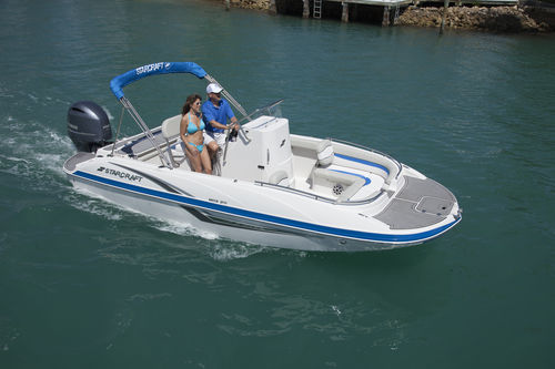 Deck-boat fueraborda - 211 MDX OB  - Starcraft - de pesca deportiva / 12 personas máx.