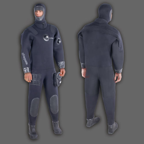 Traje de buceo - WORKER 3  - Aquata Euras Prod.- und Vertr. Ges. mbH - de uso profesional / traje seco / de una pieza