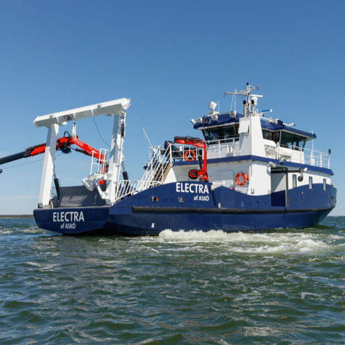 Barco profesional barco de investigación científica - ELECTRA - Baltic Workboats AS - intraborda / de aluminio