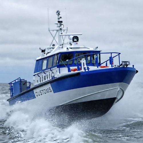 Barco profesional barco de vigilancia - GOMRUK - Baltic Workboats AS - intraborda / de aluminio / autodrizable