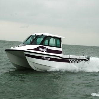 Barco profesional barco de vigilancia - Windermere  - Cheetah Marine - barco taxi / catamarán / fueraborda