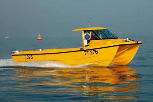 Barco de motor de pesca-paseo catamarán - Pride N Joy - Cheetah Marine - fueraborda / bimotor / con hard-top