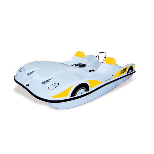 Hidropedal para 5 personas - CAPRI FORMULA - AQUABLUE - de poliéster / celeste / amarillo