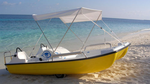 Hidropedal para 5 personas - CAPRI VISION - AQUABLUE - de poliéster / azul / amarillo