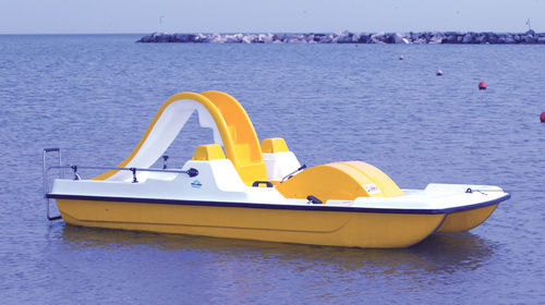 Hidropedal para 5 personas - CAPRIscroll - AQUABLUE - de poliéster / azul / amarillo