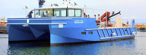 Barco profesional barco de pesca profesional - Aquacoles - SQUALTEC - catamarán / intraborda / de aluminio